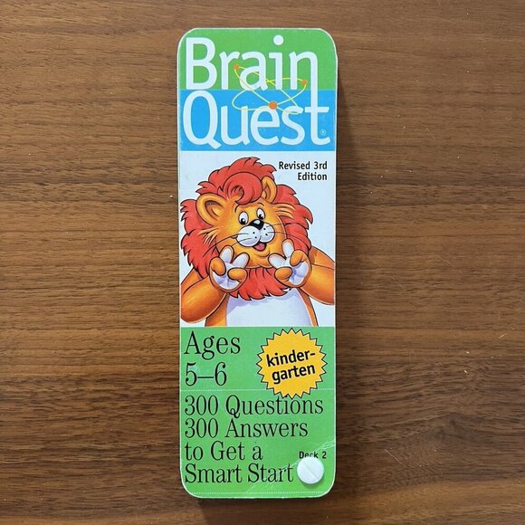Workman Publishing Other - Brain Quest Learning Kindergarten Ages 5-6 Quiz Deck #2 VTG Revised 3rd Ed 2005